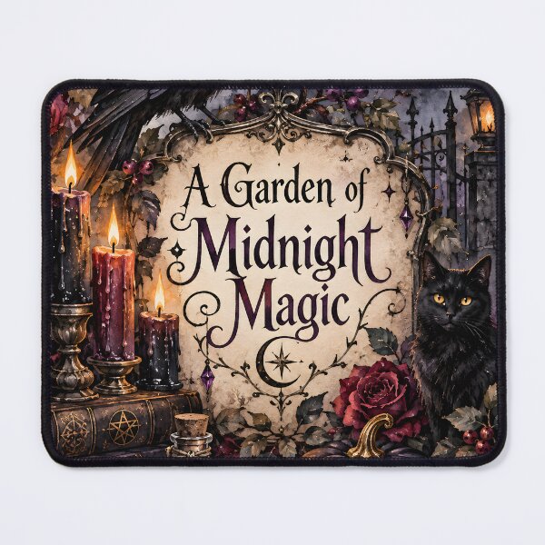 Item preview, A Garden of Midnight Magic – Gothic Raven, Black Cat & Moonlight Halloween Art designed and sold by blankTeeShirt.
