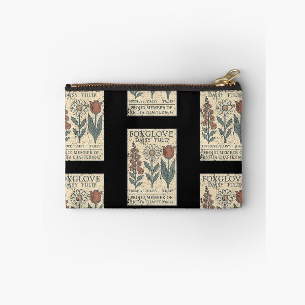 Item preview, Foxglove Daisy Tulip Vintage Botanical Flower Chart Anti Fascist Political Parody designed and sold by RamonaTeal.