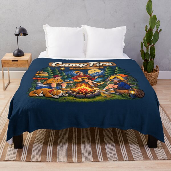 Item preview, Camp Fire – Enjoy Your Trip! Outdoor Adventure Camping Design designed and sold by waikibi ⭐⭐⭐⭐.