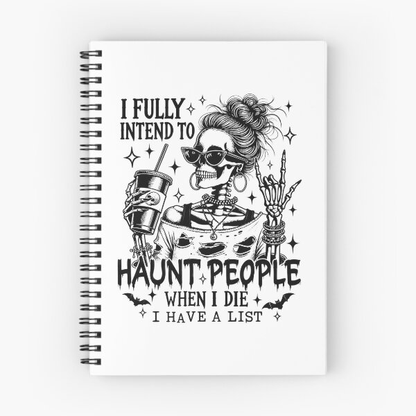 Item preview, I Fully Intend to Haunt People Skeleton designed and sold by SamWoodrt.