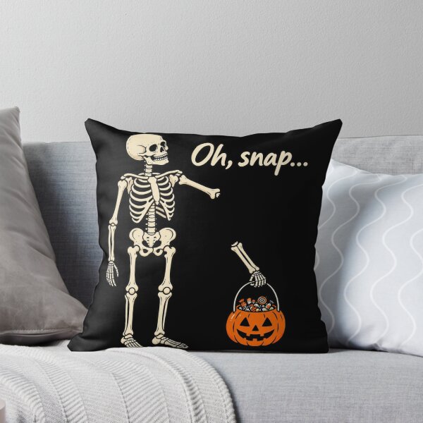 Item preview, Oh Snap Skeleton Halloween Dark Humor designed and sold by SamWoodrt.
