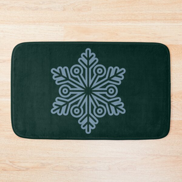 Item preview, Winter Snowflake Dark Green Seamless Pattern Art designed and sold by ​Jyoti Digital Artist.