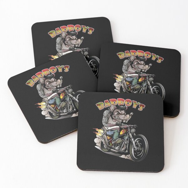 Item preview, Edgy Cartoon Rat Biker Custom Chopper Motorcycle Art designed and sold by HarroBlank.