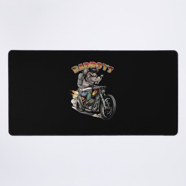 Item preview, Edgy Cartoon Rat Biker Custom Chopper Motorcycle Art designed and sold by HarroBlank.