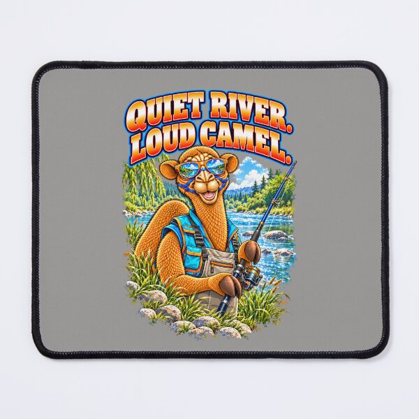 Item preview, Quiet River. Loud Camel – Funny Outdoor Exploring T-Shirt – Funny Camel T-Shirt Animal Graphic Camel T-Shirt designed and sold by Camel & Quirk.