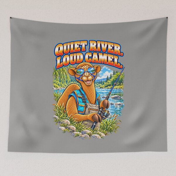 Item preview, Quiet River. Loud Camel – Funny Outdoor Exploring T-Shirt – Funny Camel T-Shirt Animal Graphic Camel T-Shirt designed and sold by Camel & Quirk.