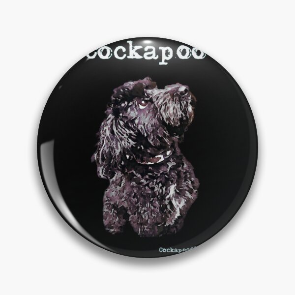 Item preview, Fluffy Black Poodle Puppy Digital Painting Dog Art designed and sold by HarroBlank.