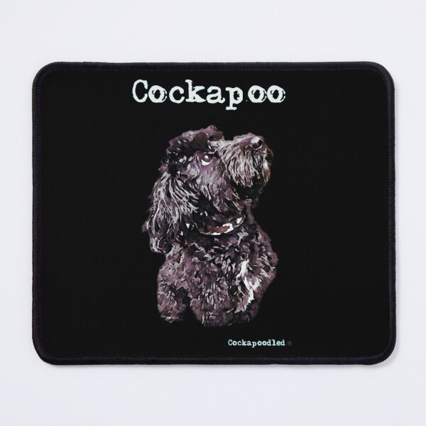 Item preview, Fluffy Black Poodle Puppy Digital Painting Dog Art designed and sold by HarroBlank.