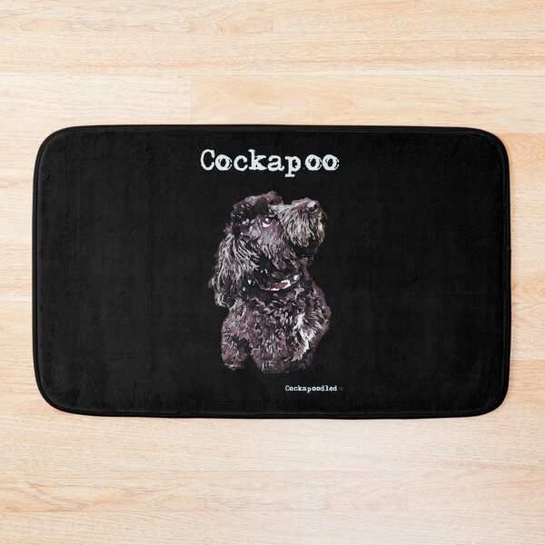 Item preview, Fluffy Black Poodle Puppy Digital Painting Dog Art designed and sold by HarroBlank.
