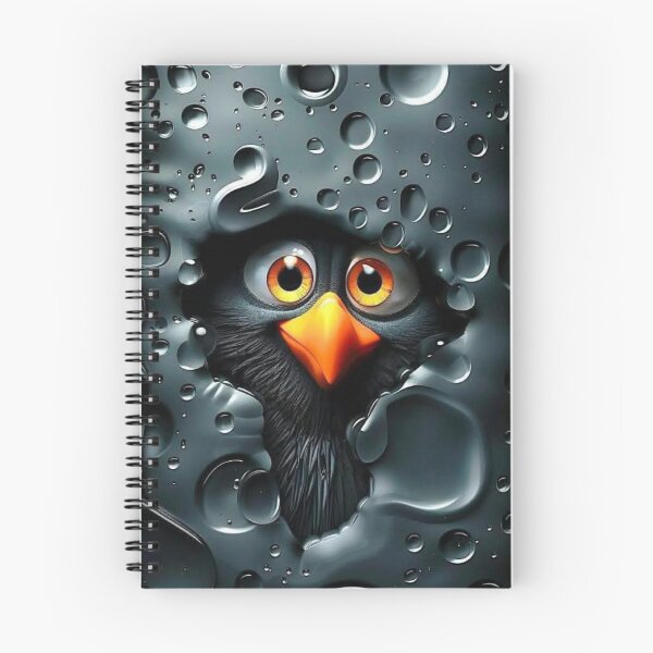 Item preview, Cute Bird Peeking Through Water Drops designed and sold by Noah-Gallery.