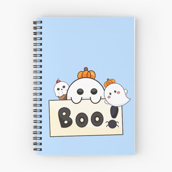 Item preview, Cute Kawaii Ghost Boo Halloween Illustration designed and sold by Porpor Artwork.
