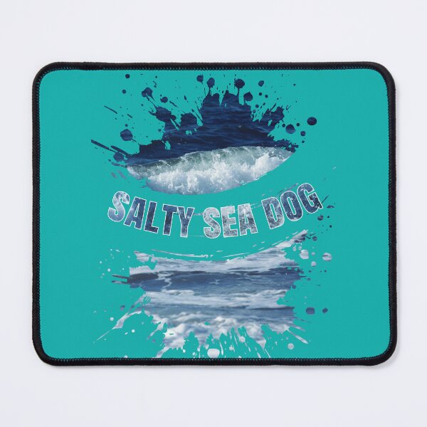 Item preview, Salty Sea Dog Ocean Waves Splash Nautical Art designed and sold by DreamBig-Shop.