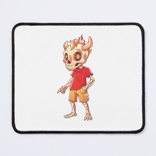 Item preview, Horned Flaming Skeleton Streetwear Demon Bone Art designed and sold by Rupesh-Art26.