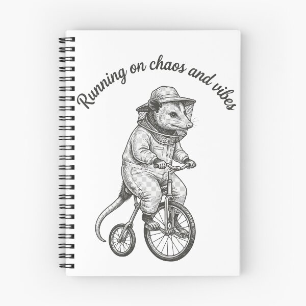 Item preview, Vintage Opossum Riding a Unicycle – Quirky Animal Illustration designed and sold by Everyday Vibe Studio.