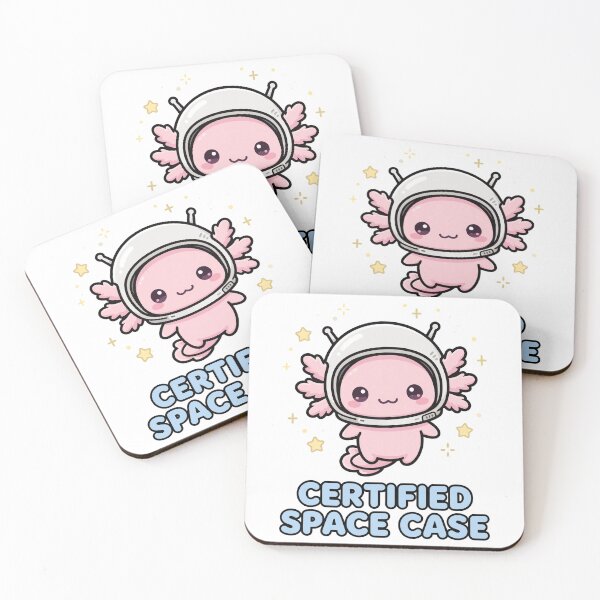 Item preview, Cute Chibi Axolotl Astronaut Certified Space Case Sticker designed and sold by xiaoxiaochibi.