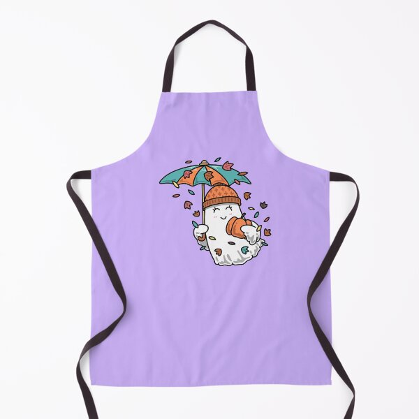 Item preview, Cute Ghost With Umbrella And Pumpkin Autumn Art designed and sold by SolutionsArt.