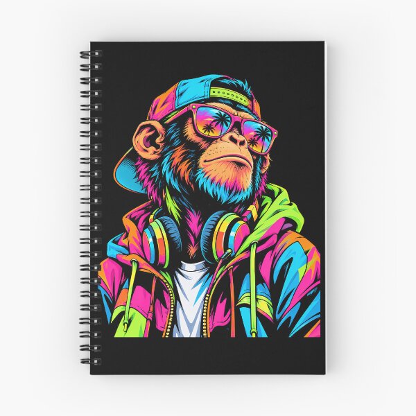 Item preview, Neon Tropical Gorilla with Sunglasses Retro Summer Streetwear designed and sold by ArcaneArtistry.