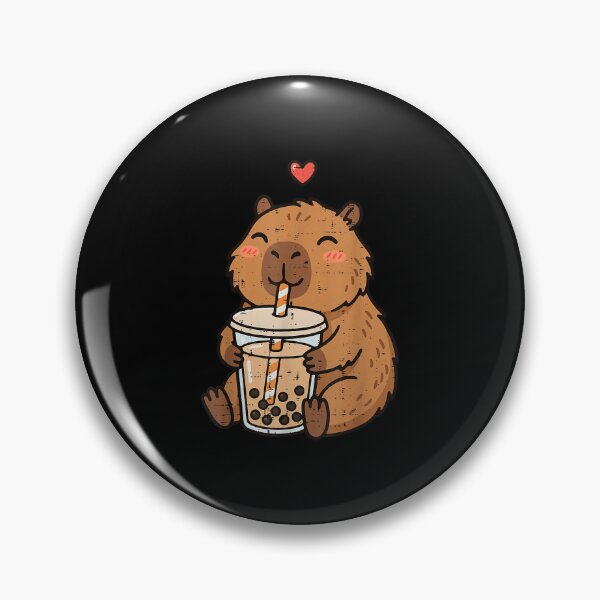 Item preview, Capybara Boba Tea Valentine Animal Lover designed and sold by Mind-Drift.
