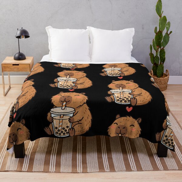 Item preview, Capybara Boba Tea Valentine Animal Lover designed and sold by Mind-Drift.