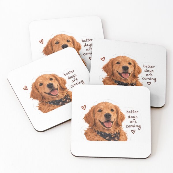Item preview, Golden retriever  better days are coming  designed and sold by anacdg.