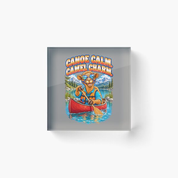 Item preview, Canoe Calm. Camel Charm  – Funny Outdoor Exploring T-Shirt – Funny Camel T-Shirt Animal Graphic Camel T-Shirt designed and sold by Camel & Quirk.