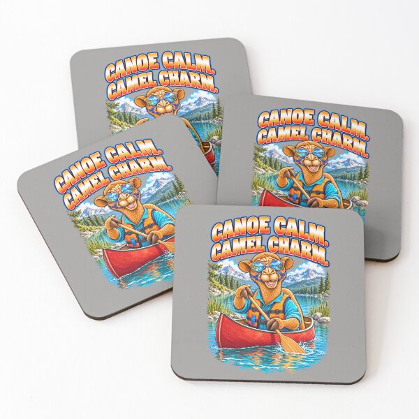 Item preview, Canoe Calm. Camel Charm  – Funny Outdoor Exploring T-Shirt – Funny Camel T-Shirt Animal Graphic Camel T-Shirt designed and sold by Camel & Quirk.