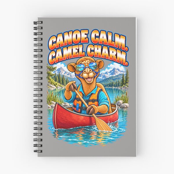 Item preview, Canoe Calm. Camel Charm  – Funny Outdoor Exploring T-Shirt – Funny Camel T-Shirt Animal Graphic Camel T-Shirt designed and sold by Camel & Quirk.