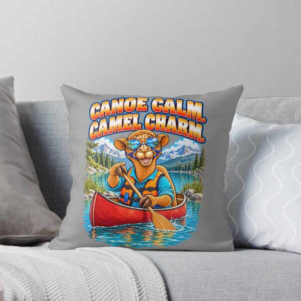 Item preview, Canoe Calm. Camel Charm  – Funny Outdoor Exploring T-Shirt – Funny Camel T-Shirt Animal Graphic Camel T-Shirt designed and sold by Camel & Quirk.
