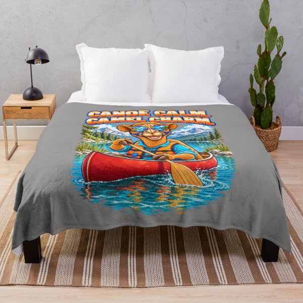Item preview, Canoe Calm. Camel Charm  – Funny Outdoor Exploring T-Shirt – Funny Camel T-Shirt Animal Graphic Camel T-Shirt designed and sold by Camel & Quirk.