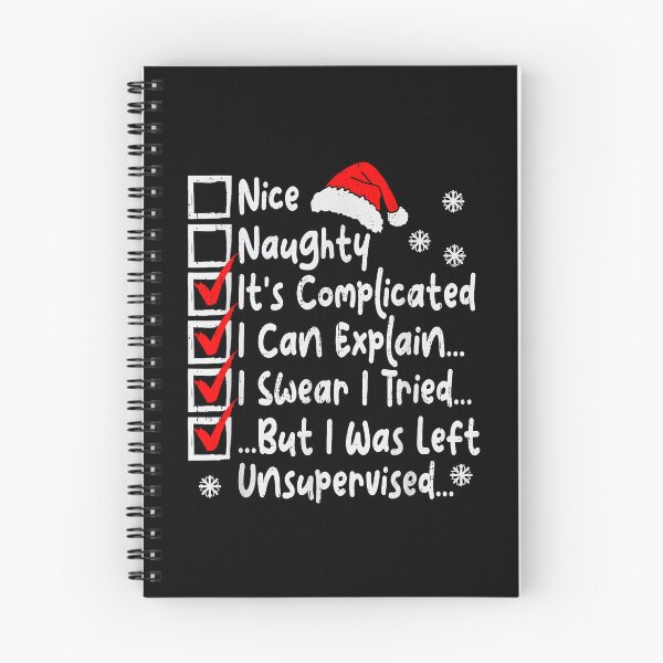 Item preview, Nice Naughty Christmas Checklist Funny Santa Holiday Humor designed and sold by thefirstbroo.