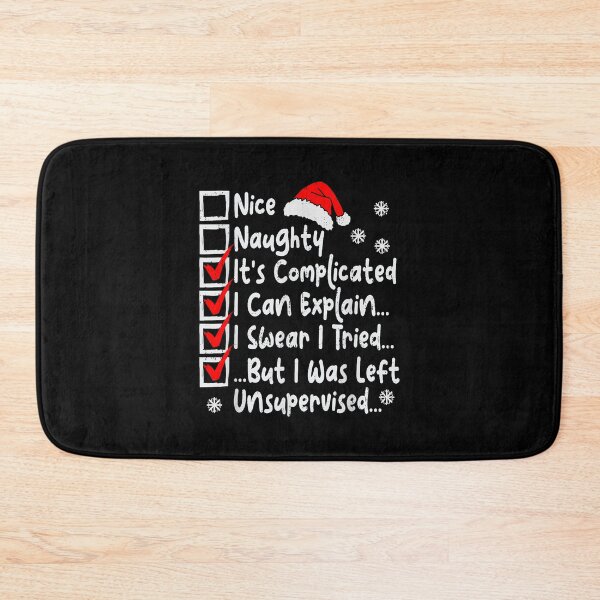 Item preview, Nice Naughty Christmas Checklist Funny Santa Holiday Humor designed and sold by thefirstbroo.