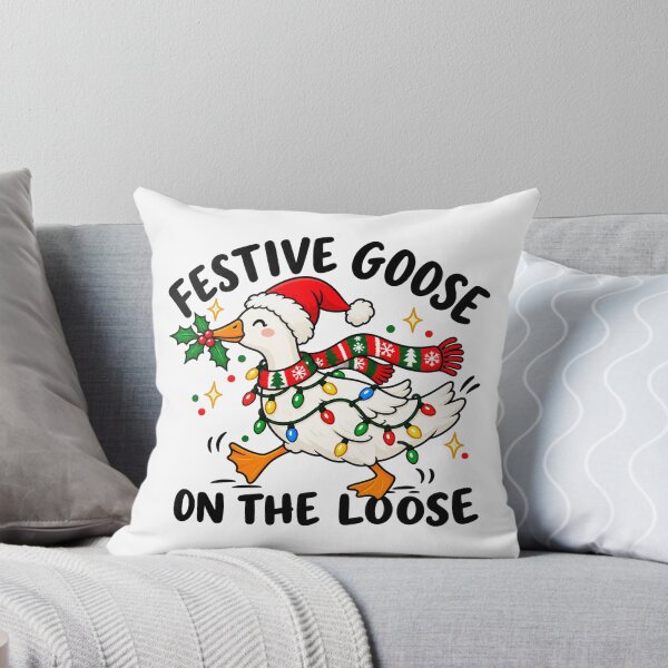 Item preview, Festive Goose on the Loose Christmas designed and sold by SamWoodrt.