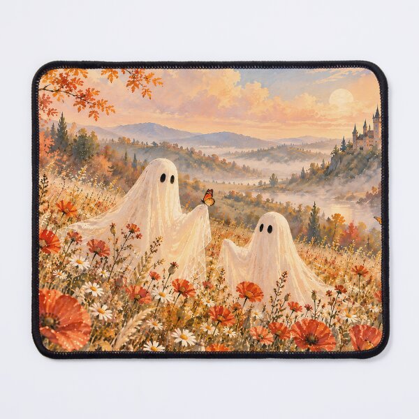 Item preview, Cottagecore Ghost Watercolour Autumn Wildflower Meadow designed and sold by Jozefin's Studio.