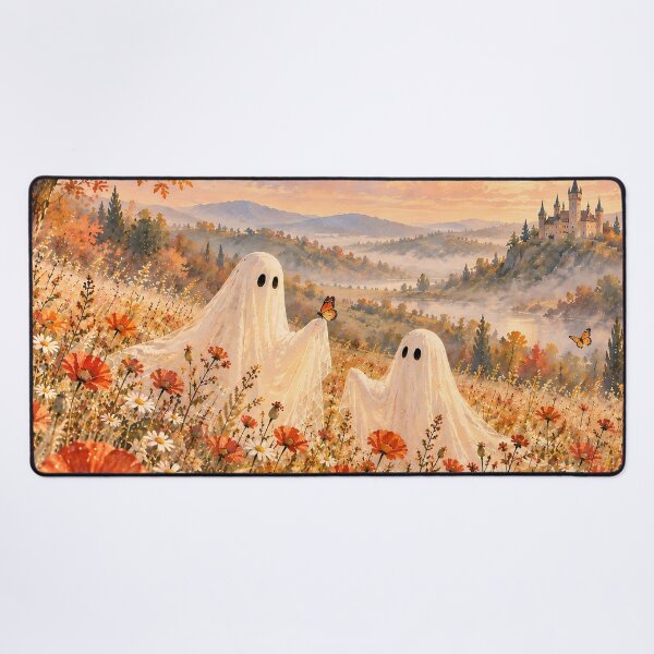 Item preview, Cottagecore Ghost Watercolour Autumn Wildflower Meadow designed and sold by Jozefin's Studio.