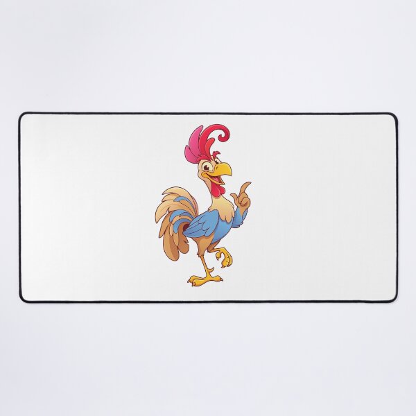 Item preview, Happy Rooster Cartoon Farm Animal Mascot Art designed and sold by Rupesh-Art26.