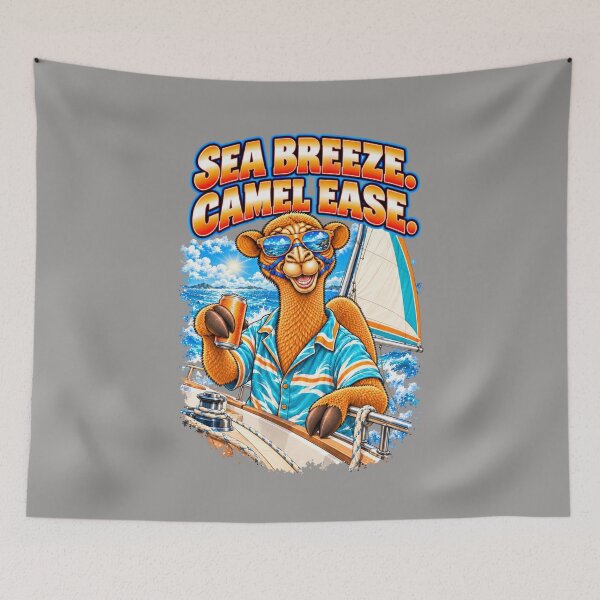 Item preview, Sea Breeze. Camel Ease  – Funny Outdoor Sailing T-Shirt – Funny Camel T-Shirt Animal Graphic Camel T-Shirt designed and sold by Camel & Quirk.