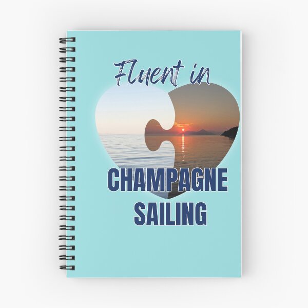 Item preview, Fluent in Champagne Sailing | Sunset Sea Puzzle Heart designed and sold by DreamBig-Shop.