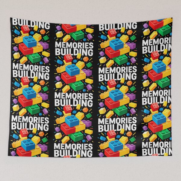 Item preview, Building Memories Colorful Blocks Kids Family Fun designed and sold by Mind-Drift.