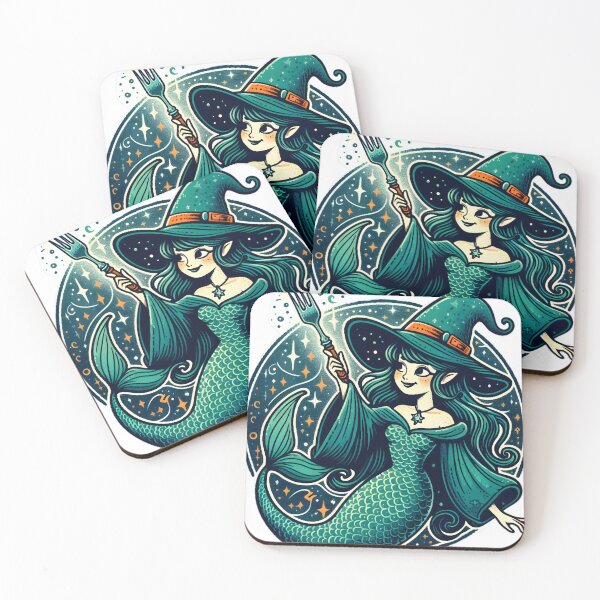 Item preview, Dinglehopper the Mermaid Witch Active  designed and sold by GeekDownAppared.