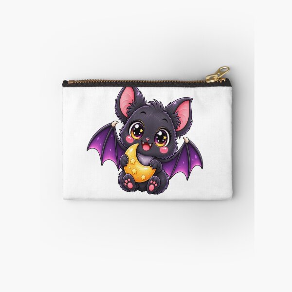 Item preview, Cute Halloween Bat – Kawaii Baby Bat with Crescent Moon | Spooky Cute designed and sold by Pixanova.