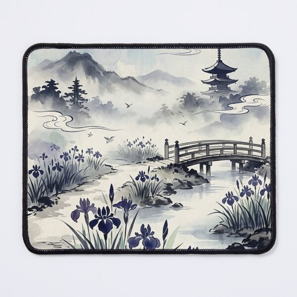 Item preview, Mystical Iris Garden: Traditional Ink Wash Painting Style with Modern Aesthetic designed and sold by iris-festival.
