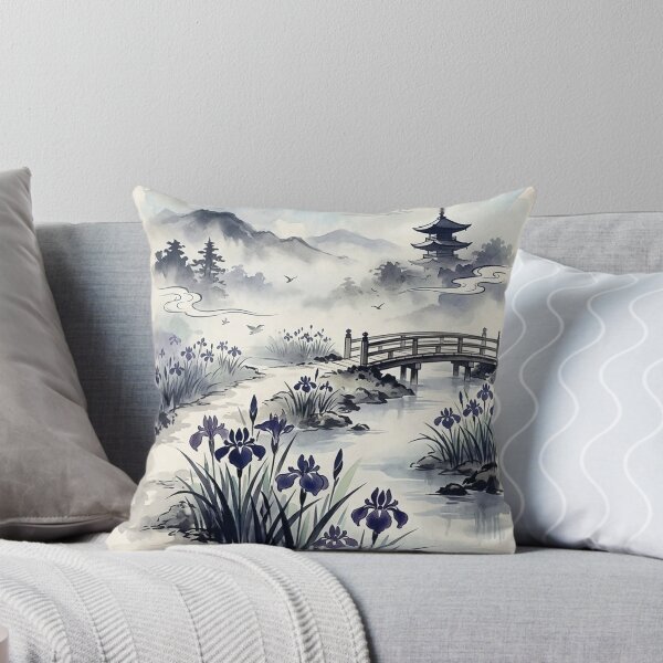 Item preview, Mystical Iris Garden: Traditional Ink Wash Painting Style with Modern Aesthetic designed and sold by iris-festival.