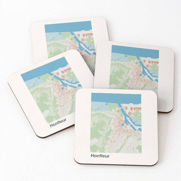 Item preview, Honfleur Minimalistic Map Art designed and sold by MapsNerd.