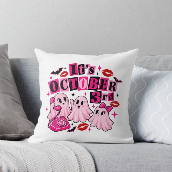 Item preview, It's October 3rd Cute Pink Ghost Funny Halloween Y2K Ghouls designed and sold by Whirx.