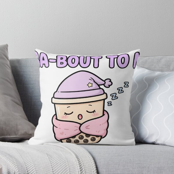 Item preview, Sleepy Chibi Boba Tea Cup Blanket Boba-Bout To Nap Sticker designed and sold by xiaoxiaochibi.