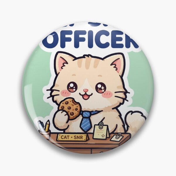 Item preview, Chief Snack Officer — Funny Cat Office Sticker designed and sold by SniffGiggle.