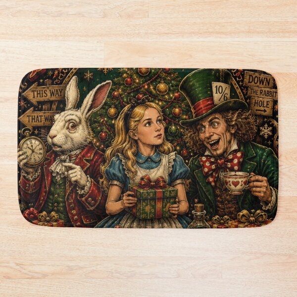 Item preview, Alice in Wonderland Christmas designed and sold by Retr0Tshirts.
