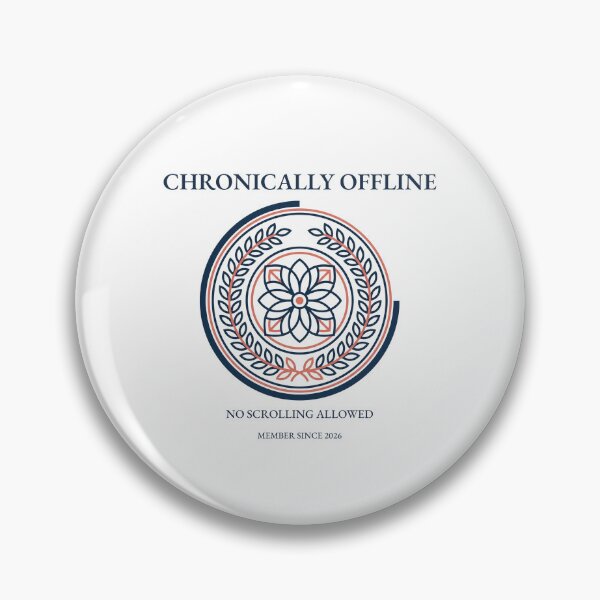 Item preview, Chronically Offline Society — No Scrolling Allowed designed and sold by Art&Fun.