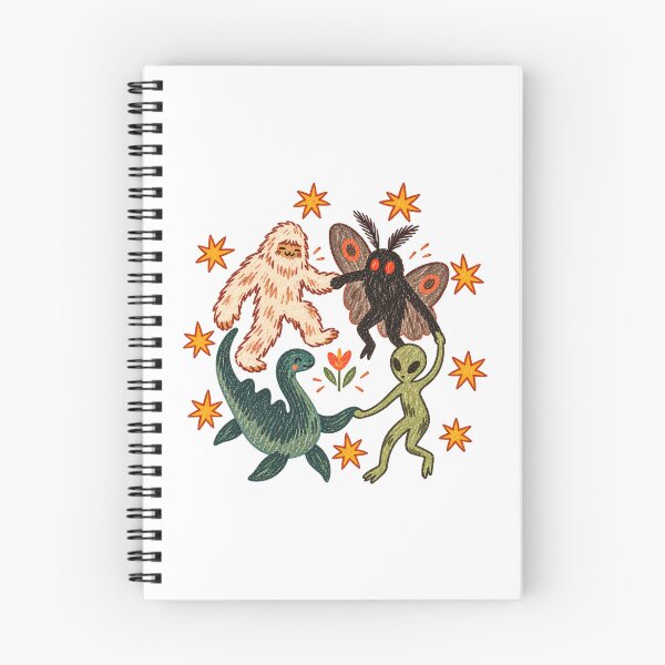 Item preview, Dancing Cryptids Bigfoot Mothman Alien Nessie designed and sold by SamWoodrt.