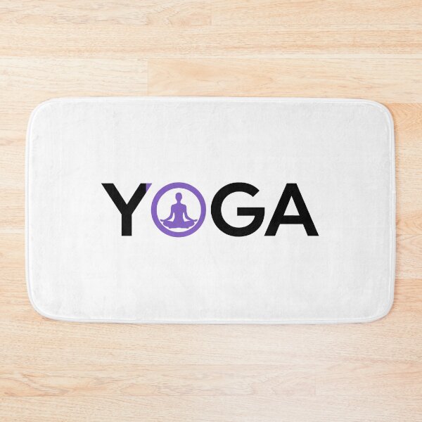 Item preview, YOGA Purple Meditation Typogram - Yoga Lotus Pose Zen Design Purple O designed and sold by 2Sec.